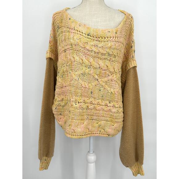 Free People Honey Cable Pullover Large - Picture 3 of 7